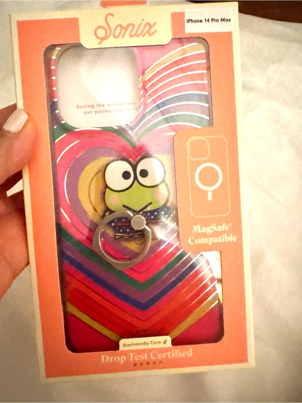 Sonix iPhone 14 Pro Max Pink Multi Heart Frog Ring MagSafe Case